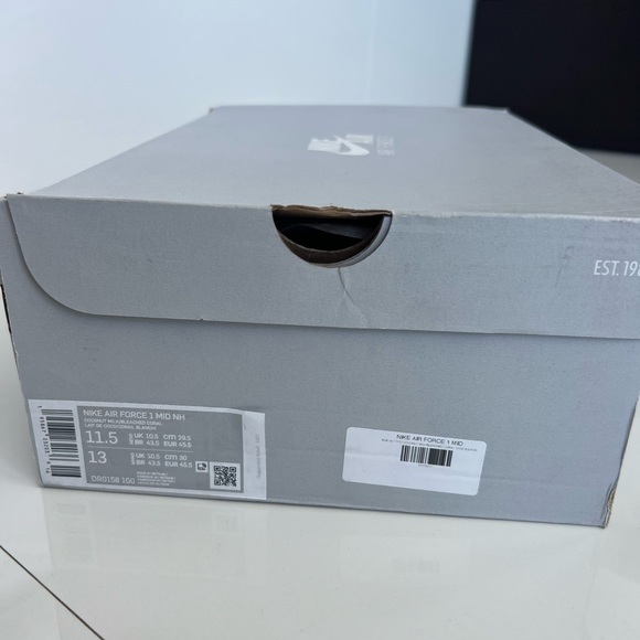 Nike Air Force 1 Mid NH 'Coconut Milk' Bleached Coral DR0158-100 AUTHENTIC NEW - Picture 4 of 15